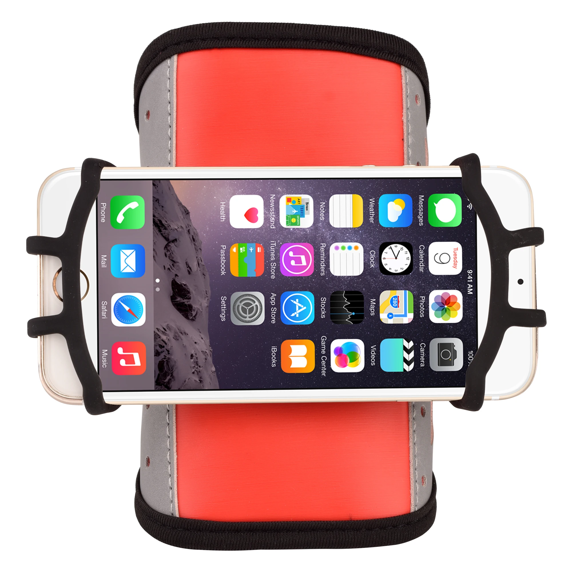 

Outdoor adjustable fashion fitness running gym 360 degree rotating arm band pouch
