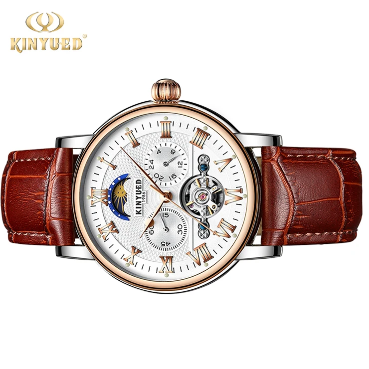 

KINYUED Promotional Tourbillon Watch Automatic Watch Movement Automatic Mechanical Wristwatch