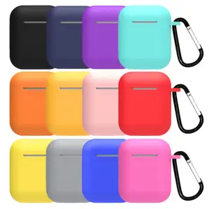 Mini 16 Colors Wholesale Soft Silicone Case For Apple Airpods Shockproof Cover Earphone Cases Ultra Thin AirPods Protector Case