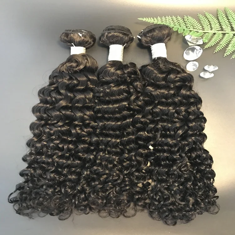 

Brazilian Raw burmese curly hair natural virgin extensions Bundles Weave virgin hair, Natural color