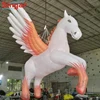 Inflatable giant white horse with wings for hanging