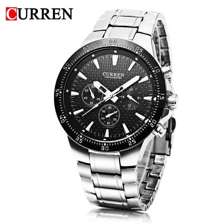 

2016 New CURREN 8063 Brand Business Men Male Luxury Watch Casual Full Steel Wristwatches Quartz Watches relogio masculino 8063