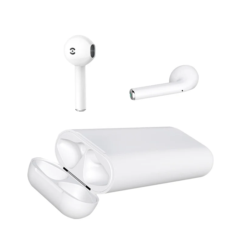 

Touch Control Stereo Blue tooth Headset v5.0 3000mAh capacity TWS AFQ Wireless ausdom Headphone wireless Headset for Airpods, White