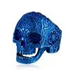 XULIN Punk cool style Skeleton jewelry Fashion men Stainless steel Skull Ring