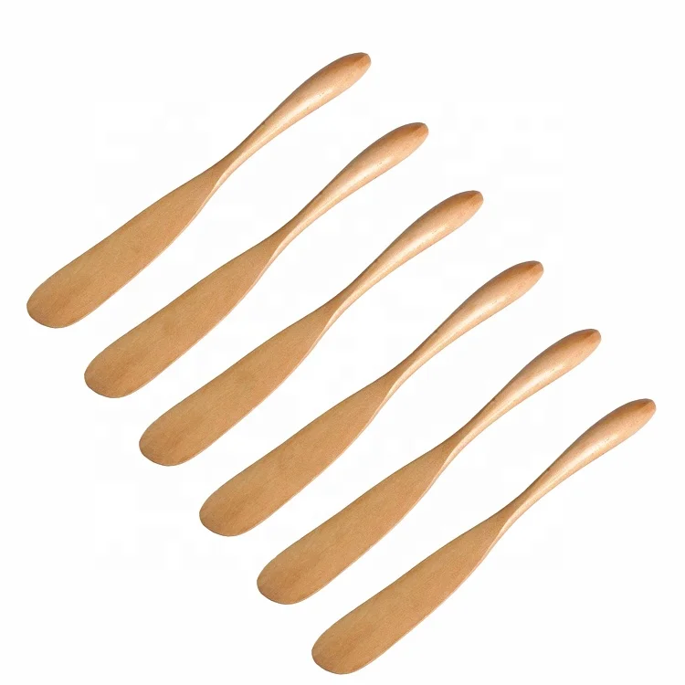 
New Hot Sell Wholesale Handmade Kitchen Tableware Wooden Large Jam Butter Knife  (62105368908)