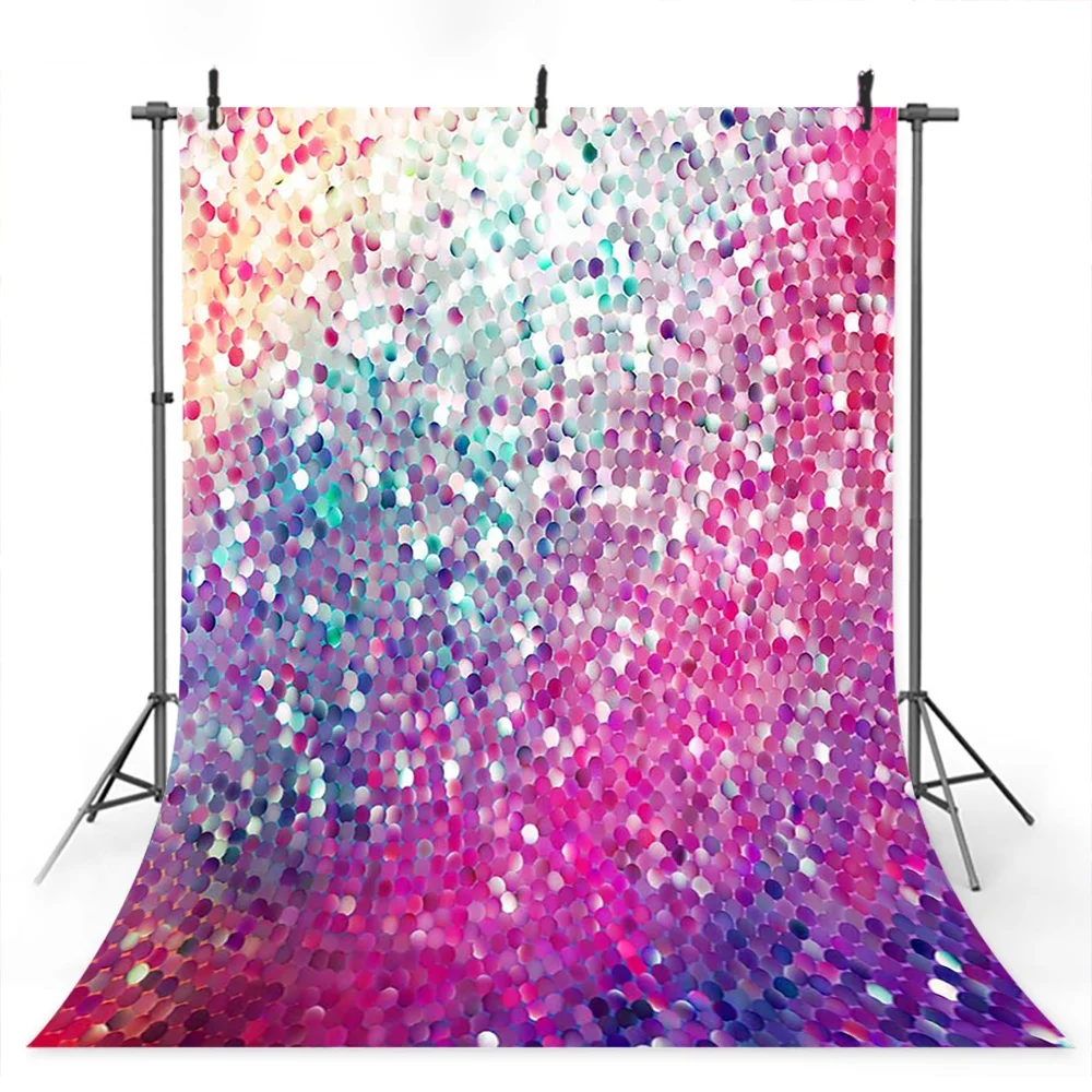 

Bokeh Spot Colored Bling Bling Photography Backdrops Glittering Shine No Wrinkles Photo Backgrounds, Customized