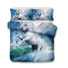Wholesale highest thread count bedding high-end polyester 3d fitted bed sheet duvet cover set high quality comforter