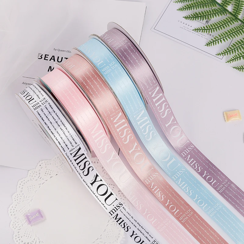
Wholesale China Factory Custom Printed Satin Ribbon For Flower Wrapping 
