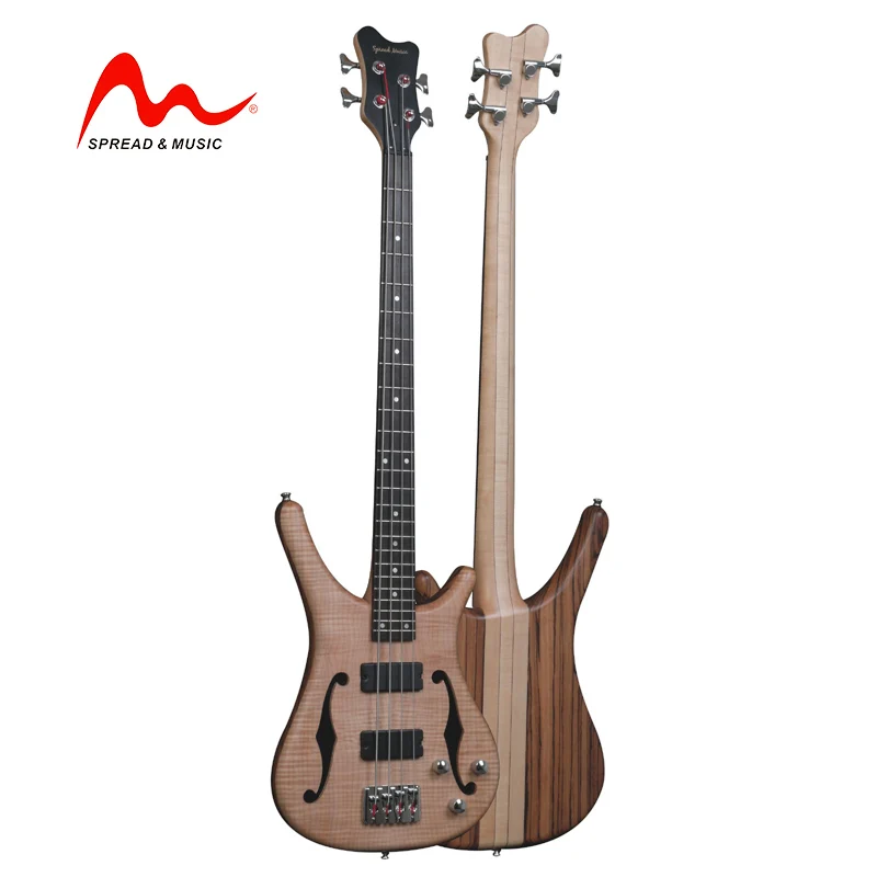 

4 string electric bass hollow body f hole electric bass EB-26