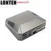 Lonten New Raspberry Pi 3 Model B+ Plus Aluminum Case Customized Version Metal Box with Heat Sinks Cooling Fan for Raspberry Pi