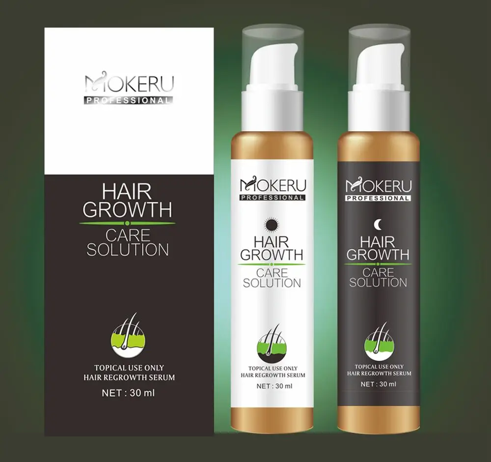 

Mokeru 30 Days 100% Guarantee Hair ReGrowth Lotion Natural Essence Anti Hair Loss Liquid Shampoo for Men Hair Treatment, Brown