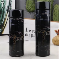 

350ml 500ml Marble design stainless steel thermos flask double wall insulated water bottle