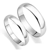 2/3/4/5 MM Wholesale High Polish Plain Jewelry 925 Sterling Silver Couple Ring Wedding