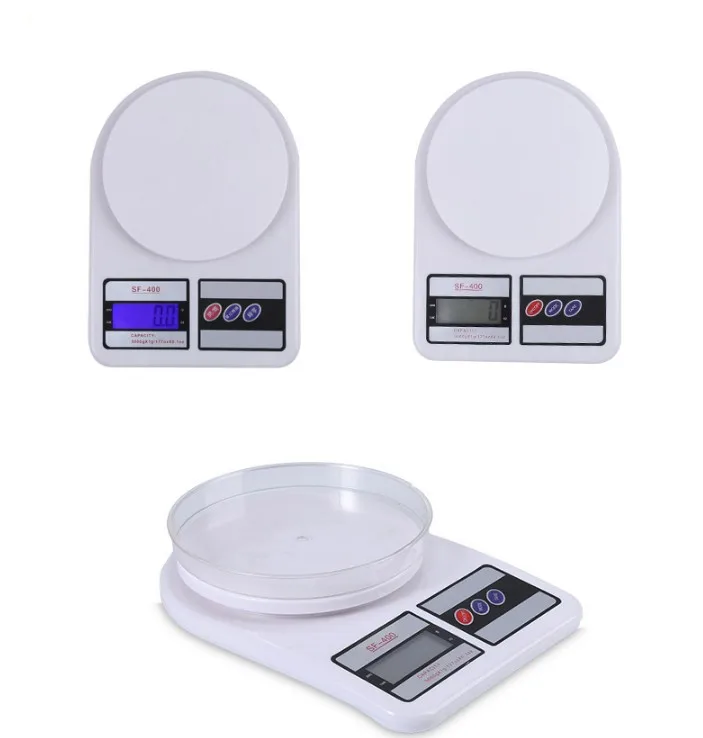 

2018 Amazon hot sale Kitchen use plastic electronic weighing scale parts, White