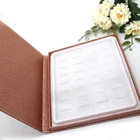 

Private label 16 pairs 3d faux mink lash book custom eyelash packaging lashes box case