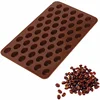 Online Shop Kitchen Accessories Set Silicone Baking Tools DIY Decorative Mini 55 Holes Non-stick Coffee Beans Shape Cake Mold