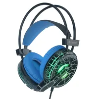 

Misde H6 stereo Glowing wired headphone gaming computer Luminous With Mic factory Headphone LED Light ps4 headset for PC