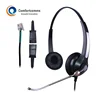 Wired Noise Cancelling Headphone RJ Headset with Microphone and Quick Disconnect for polycom plantronics