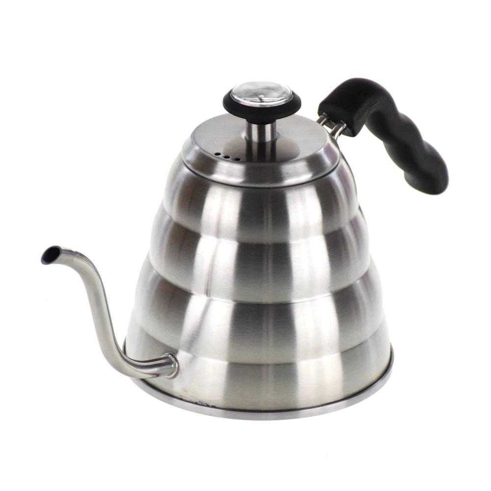 

Hot Sale 1.2 L Pour Over Coffee Drip Kettle Stainless Steel Gooseneck Coffee Tea Kettle With Thermometer