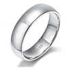 2mm 4mm 6mm 925 Sterling Silver Ring High Polish Plain Dome Wedding Band Comfort Fit Size 4-12