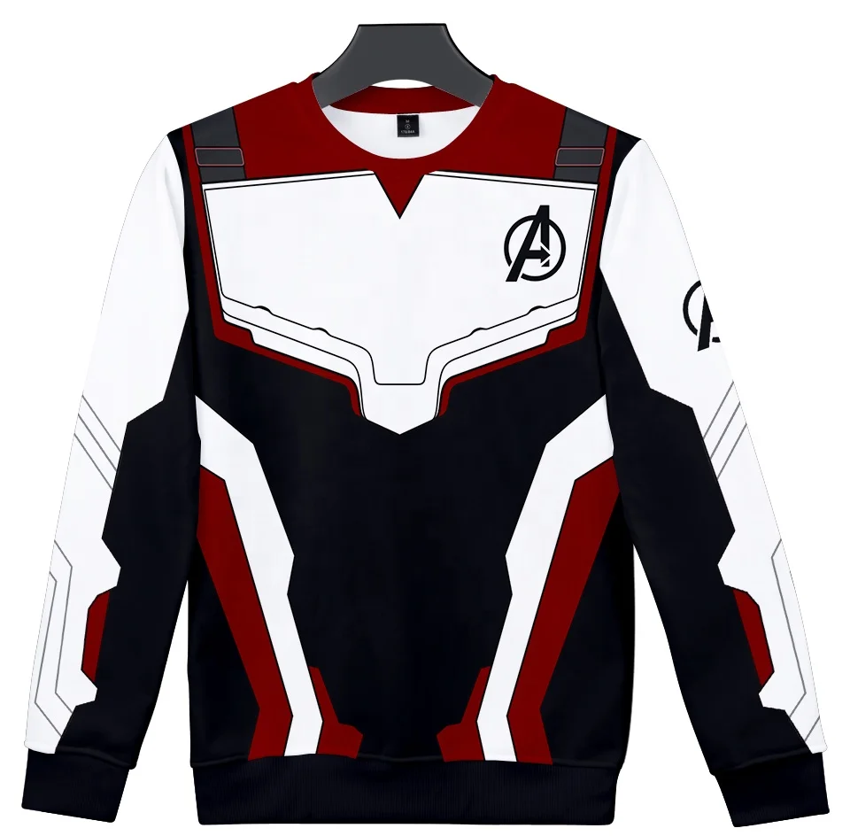 

2019 Avengers Endgame 3D printing sweatshirt wholesale high quality plus size long sleeve sweater, As shown in the picture