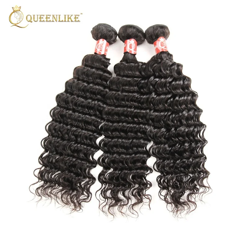 

Deep wave raw cambodian unprocessed vendors grade 10a virgin bundle hair, Natural color or as your request