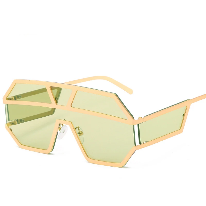 

2019 Summer Fashionable Wholesale Luxury Oversized Sunglasses Oversized One Piece gafas de sol