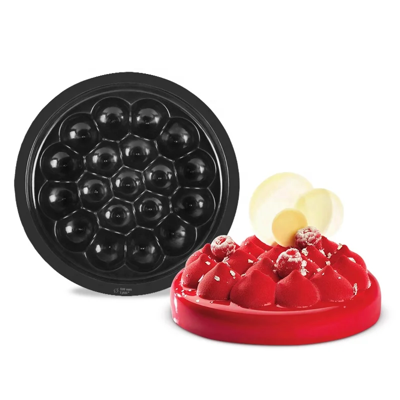 

High Quality Novel Bubble Design Non-Stick Easy To Clean Silicon Cake Baking Mousse Mold For Sale, As picture or as your request