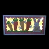 Happy Easter wooden rabbit LED table decoration