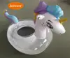 2019 hot sale inflatable unicorn swimming pool floats ring tubes