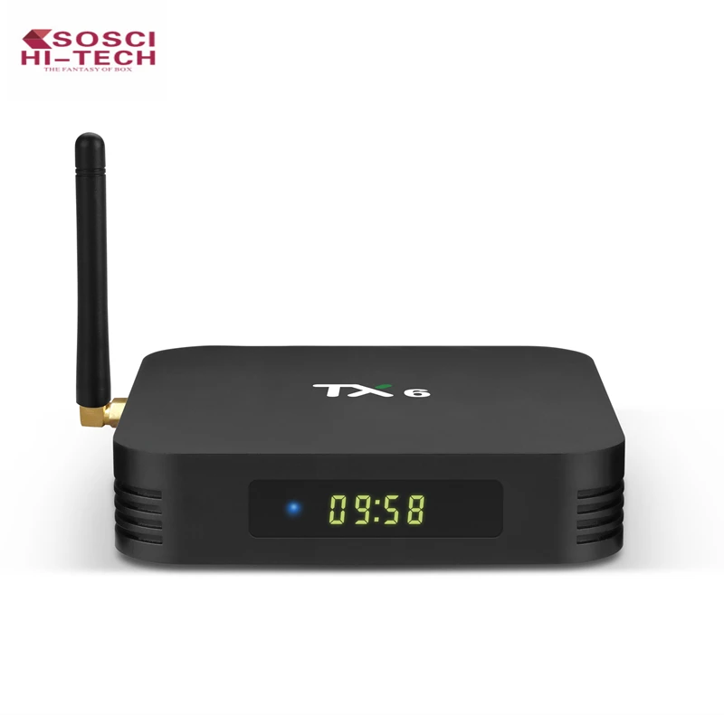 

TX6 Allwinner H6 stalker Android 9.0 multifunctional tv box, Balck