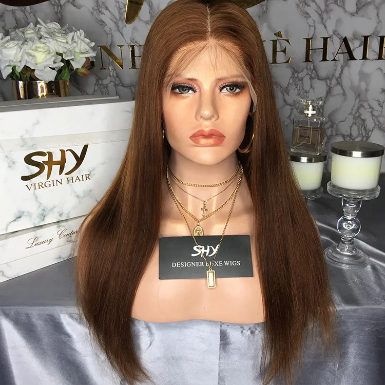 

Factory wholesale 10A grade long silky straight women natural hair wig