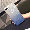 2019 New Design Gradual change colors clear tpu pc glitter phone case for iphone x case