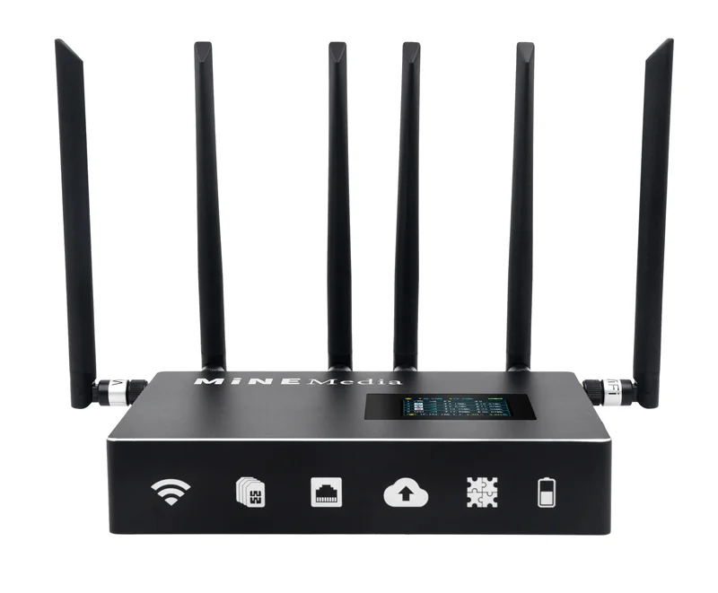 

Live Stream Bonding Router Broadband Cellular Bonded Router Bonding the 4 Cellular Links Together to Increase Bandwidth