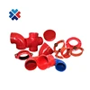 Ductile iron pipe fittings grooved elbow 45 degree 90 long redius elbow epoxy paint for fire fighting