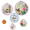 Free Sample DIY Uses Colorful Style Cross Stitch Plastic Embroidery Hoops And Frames