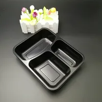 

Heat seal microwave 3 compartment pp plastic disposable food container