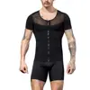 Men Body Shaper Slimming Vest Tight Tank Top Compression Shirt Tummy Control Underwear