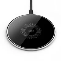 

QI certificated 10W metal ultra silm wireless charger 15w slim fast charging wireless mobile phone charger pad