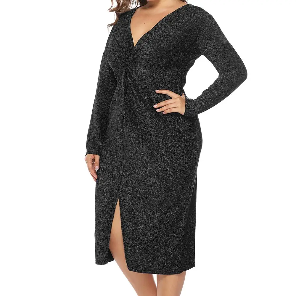 

Plus size Sexy Package Hip Dresses for fat size women party fashionable 262374