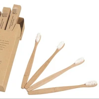 

100% Biodegradable Moso Bamboo Fiber Custom Logo Eco Friendly Toothbrush