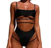 

OEM Swimwear Bikini Set Bandage One Piece Thong Bathing Suit