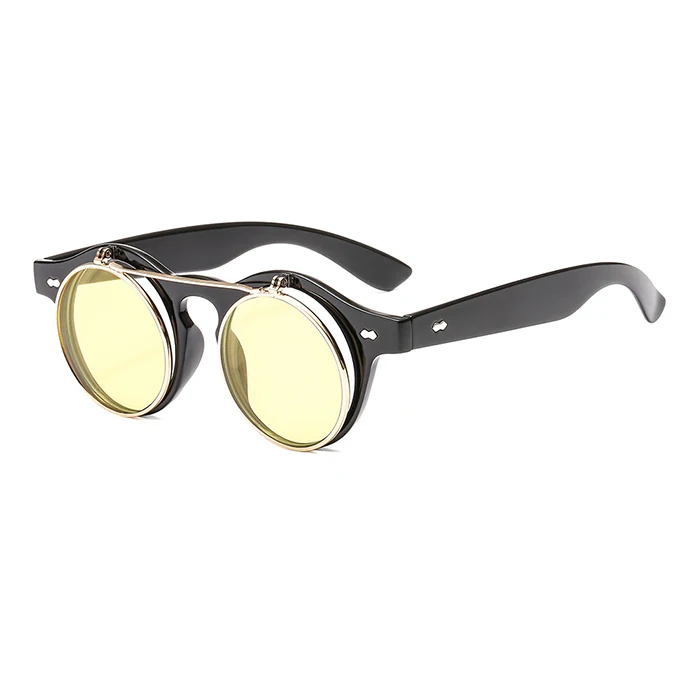 

retro Fashion popular trendy plastic frame frames flip up sun glasses, Custom color