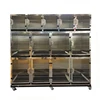 Spacious space, sturdy operation, simple and unique door lock design stainless steel pet crate