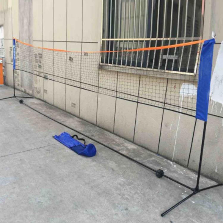 

Factory wholesale indoor foldable badminton net portable with pole