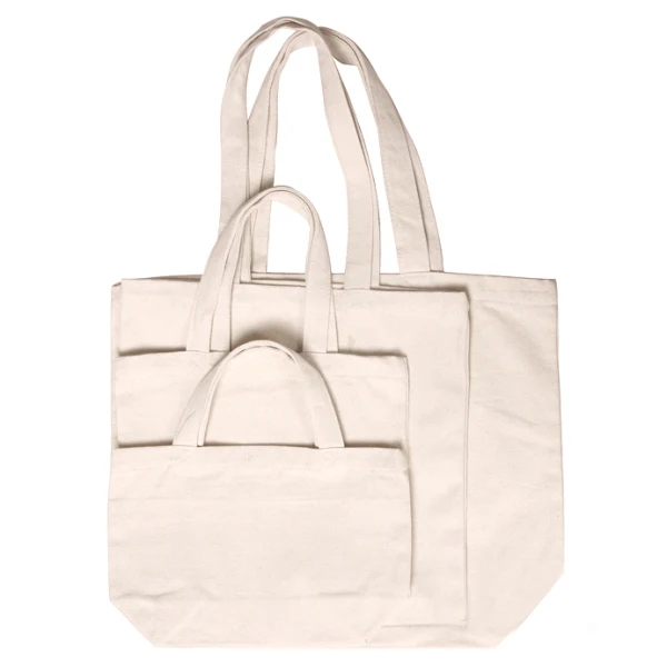 

Eco friendly zipper canvas cotton tote bag for shopping with logo, Black&white& cotton color