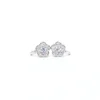 Small earrings for engagement jewelry The delicate and compact earrings are pure silver earrings