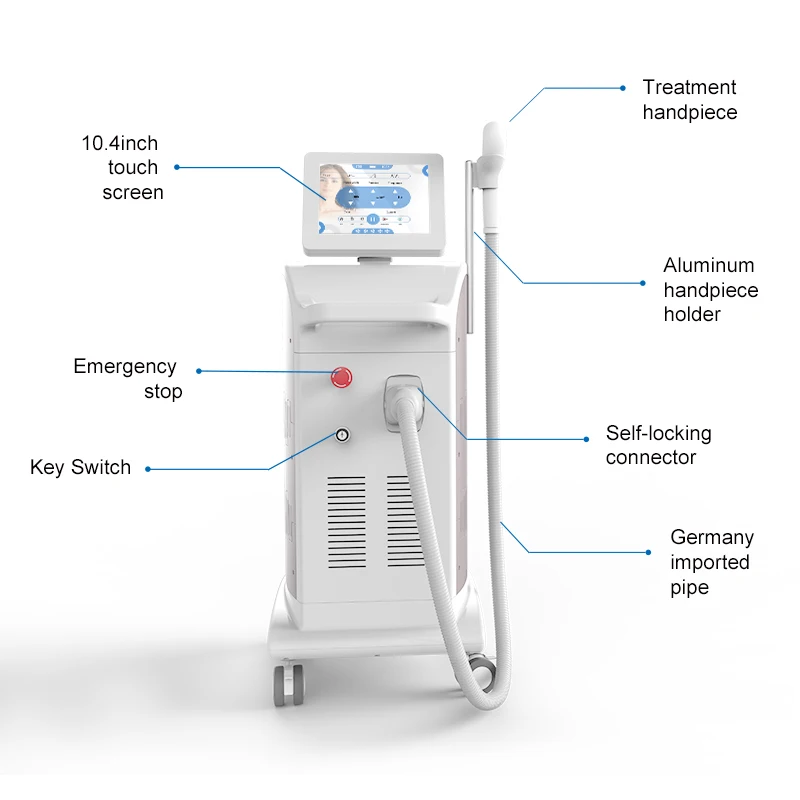 

4 million shots permanent hair removal 808 nm diode laser hair removal machine