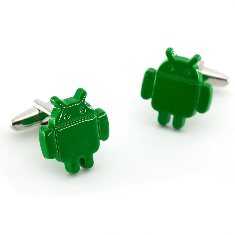 

Android Cufflinks For Men Novel Cuff Links Shirt Wedding Groom Gift