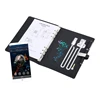 A5 Leather business wireless diary with 16G Bluetooth Speaker Recording function power bank notebook with USB